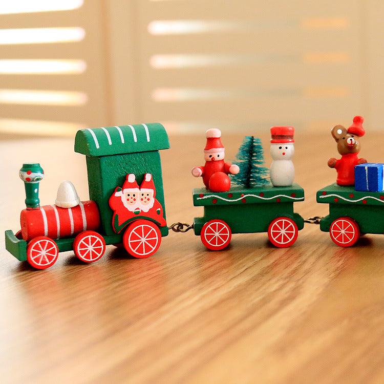 4pcs Mini Wood Train Toys - Nioor