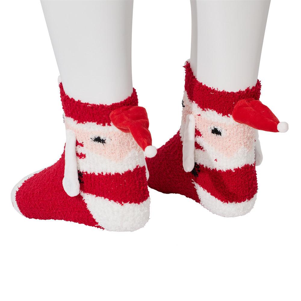 Mid Tube Christmas Couple Socks - Nioor