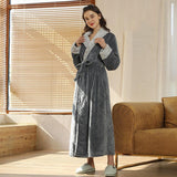 Thickened Pineapple Flannel Couple Nightgown Fashion - Nioor