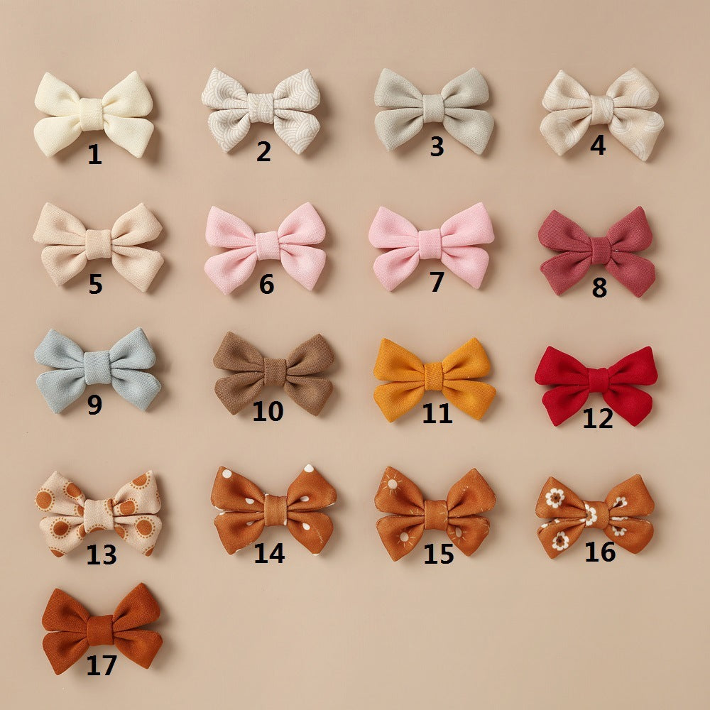 Retro Style Bow Children's Hair Edge Clip Jewelry