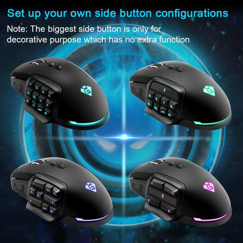 Button Laser Programming Gaming Computer Mouse Backlight Gaming Mouse - Nioor