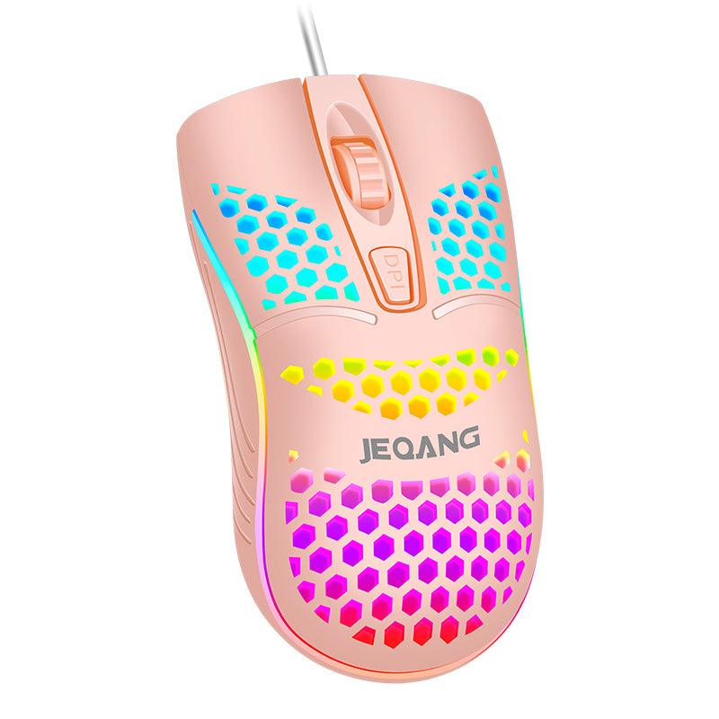 Hole-holed Wired USB Mouse For Home Luminous Mouse - Nioor