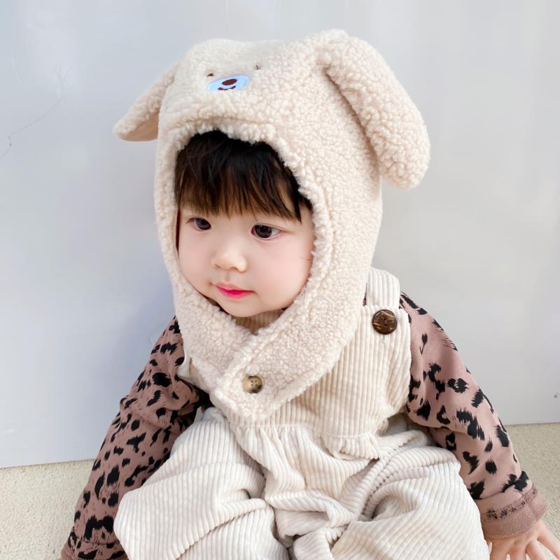 Children's Ear Cap Autumn And Winter Lamb Wool Hat