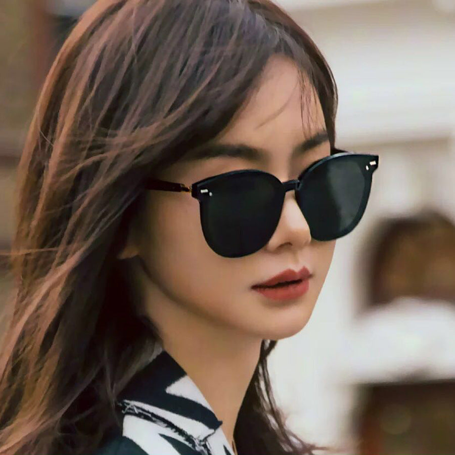 Sunglasses Large Frame Women Korean Design