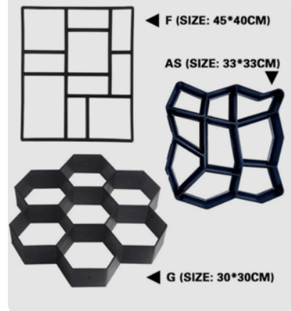 Ultralight diy garden paving mould hexagonal fancy mould - Nioor