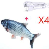 Electric Funny Cat Simulation Fish Beating Usb Jumping Cat Toy - Nioor