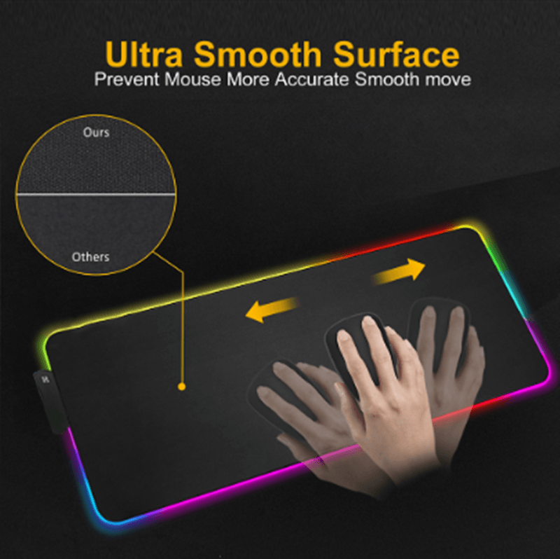 RGB Luminous Mouse Pad Led Magic Color Mouse Pad - Nioor