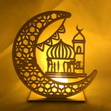 Wooden DIY Muslim Islamic Palace Decoration Gift