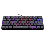 61-key Gaming Membrane Keyboard RGB Light Mini Keyboard - Nioor