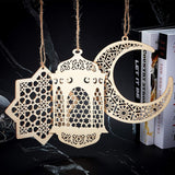 Eid Mubarak Pendant Desktop Wooden Decorative Ornament