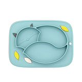 Children's Non-Slip Partitioned Dinner Plate Sucker Bowl