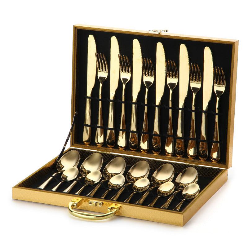 Golden Western Knife and Fork Household Cutlery Set - Nioor