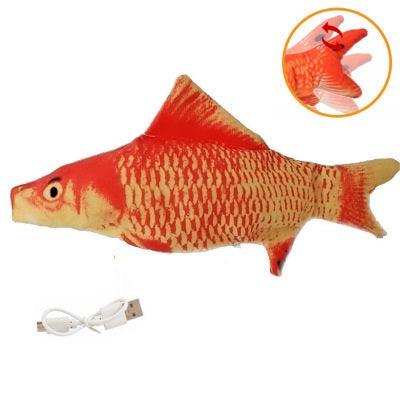 Electric Funny Cat Simulation Fish Beating Usb Jumping Cat Toy - Nioor