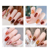 9 Colors Amber Set UV Gel Nail Polish Ice Penetration Soak Off Shining - Nioor