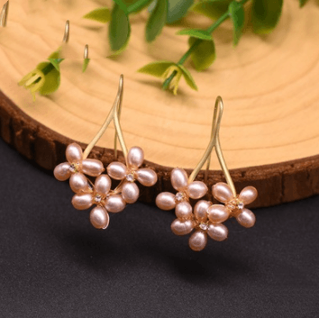 Original Earrings Natural Freshwater Pearls Handmade Earrings - Nioor
