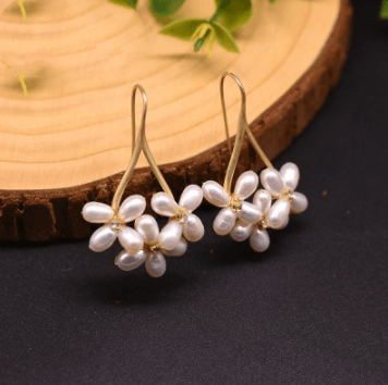 Original Earrings Natural Freshwater Pearls Handmade Earrings - Nioor