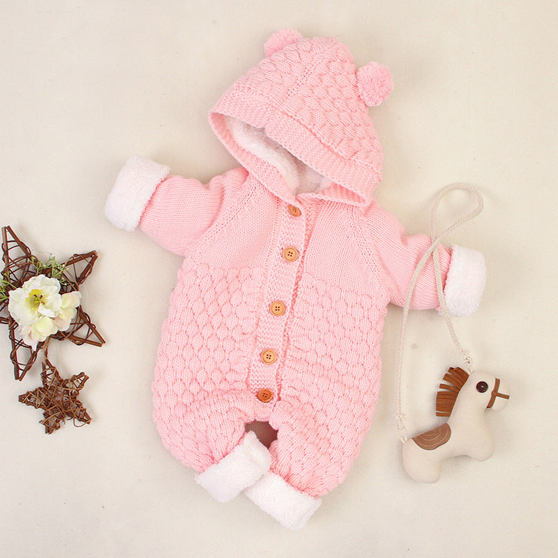 Baby Clothes Knitted Jumpsuit Spring And Autumn Models