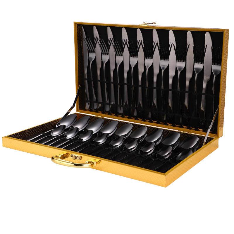 36-Pece Stainless Steel Steak Knife and Fork Set - Nioor