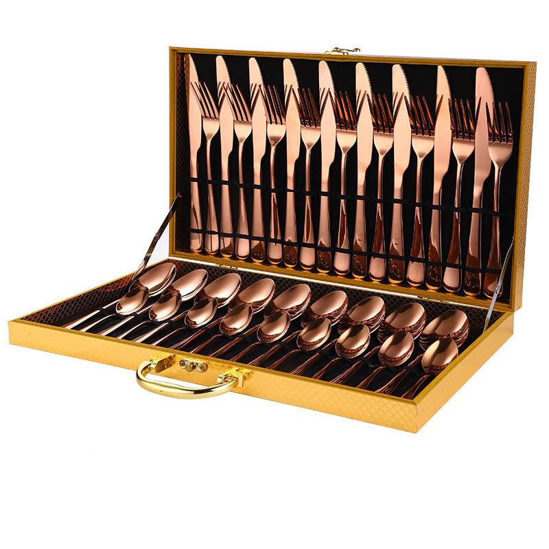 36-Pece Stainless Steel Steak Knife and Fork Set - Nioor