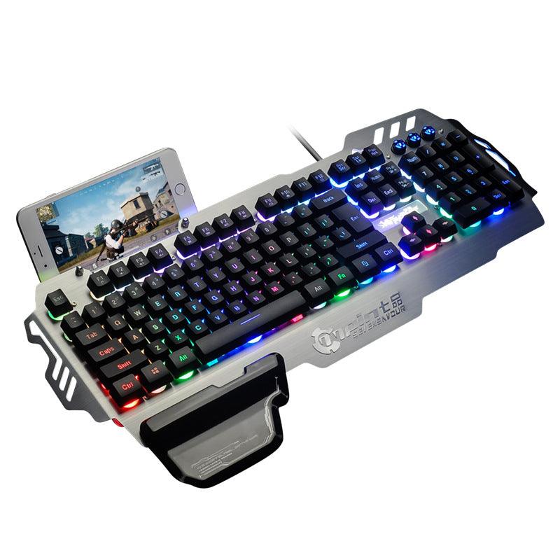 Metal Gaming Keyboard Backlit Keyboard Office - Nioor