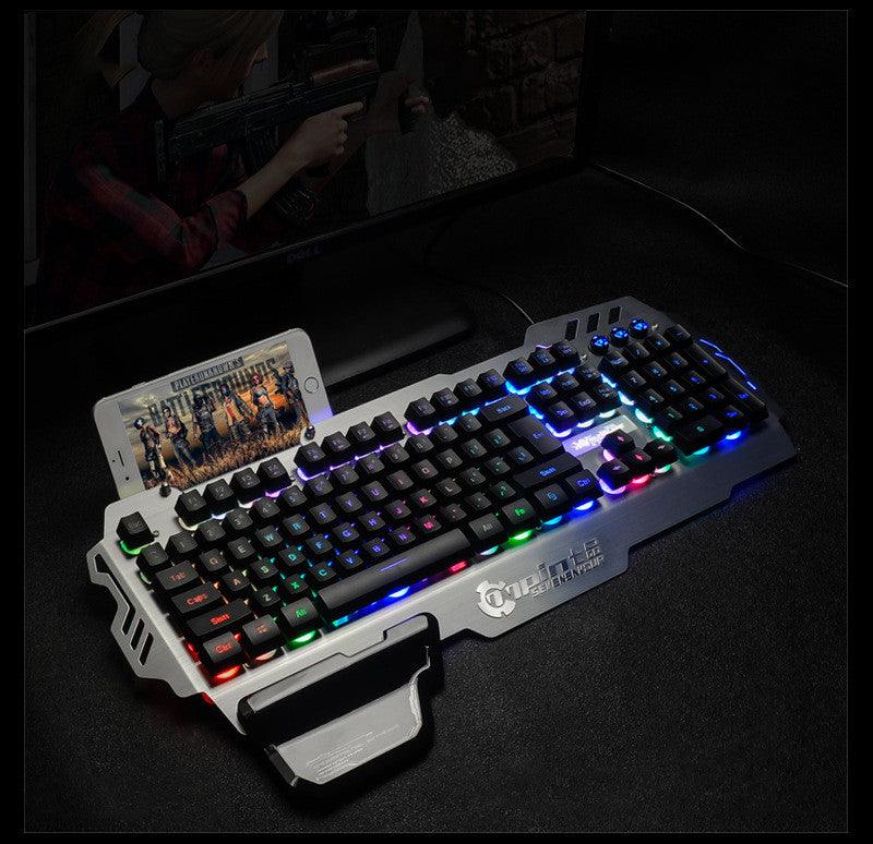 Metal Gaming Keyboard Backlit Keyboard Office - Nioor