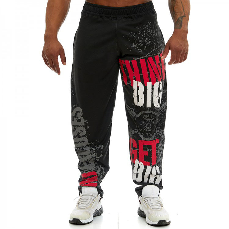 Hip-Hop Trend Print Training Sports Trousers