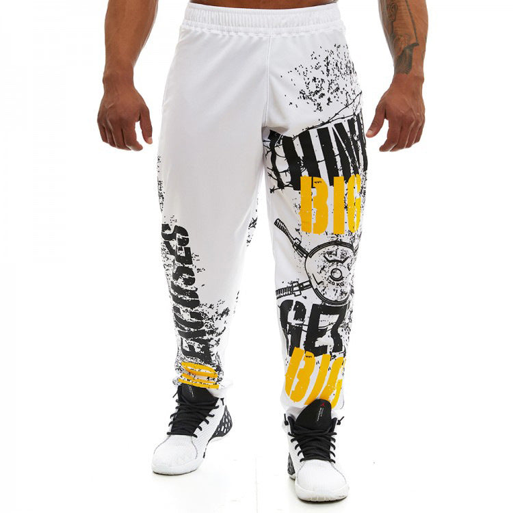 Hip-Hop Trend Print Training Sports Trousers