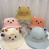 New Products Kitten And Frog Sun Hat Small Pot Hat Baby Hat