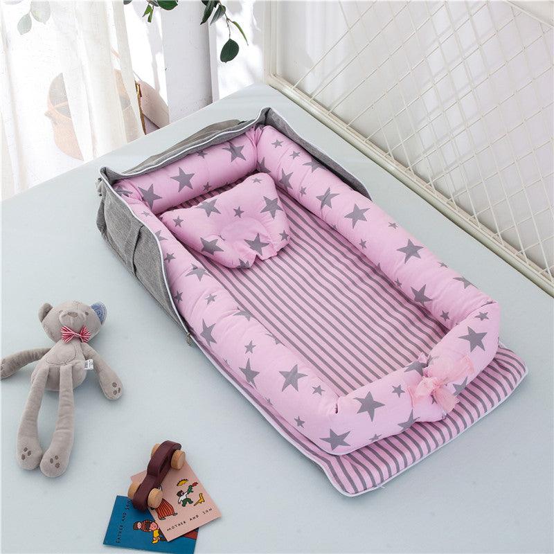 Cotton Portable Baby Crib Newborn Foldable - Nioor