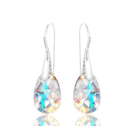 Colorful Crystal Drop Earrings - Nioor