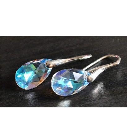 Colorful Crystal Drop Earrings - Nioor