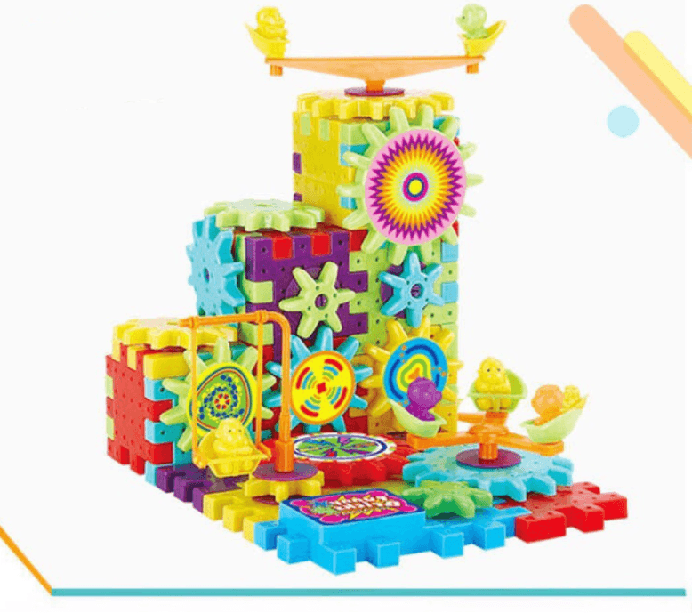 Electric Gears 3D Model Building Kits Plastic Brick Blocks Educational Toys for Kids - Nioor