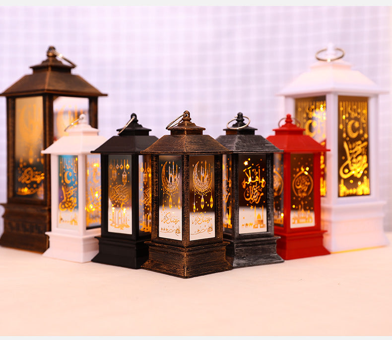 New Plastic LED Wind Lantern Eid Mubarak Gift