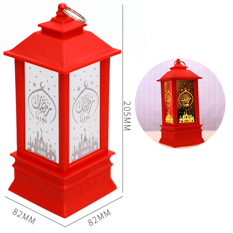 New Plastic LED Wind Lantern Eid Mubarak Gift