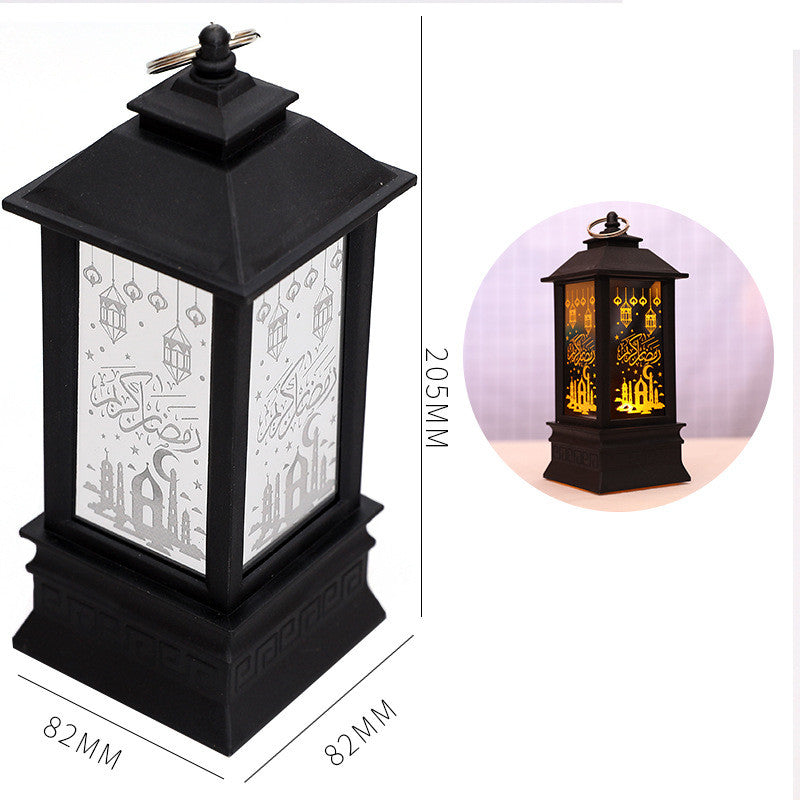 New Plastic LED Wind Lantern Eid Mubarak Gift