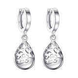 925 Silver-Plated Fashion Trend Moonlight Opal Totem Ear Jewelry Earrings Earrings Women's Wishing Pool Personality Earrings - Nioor