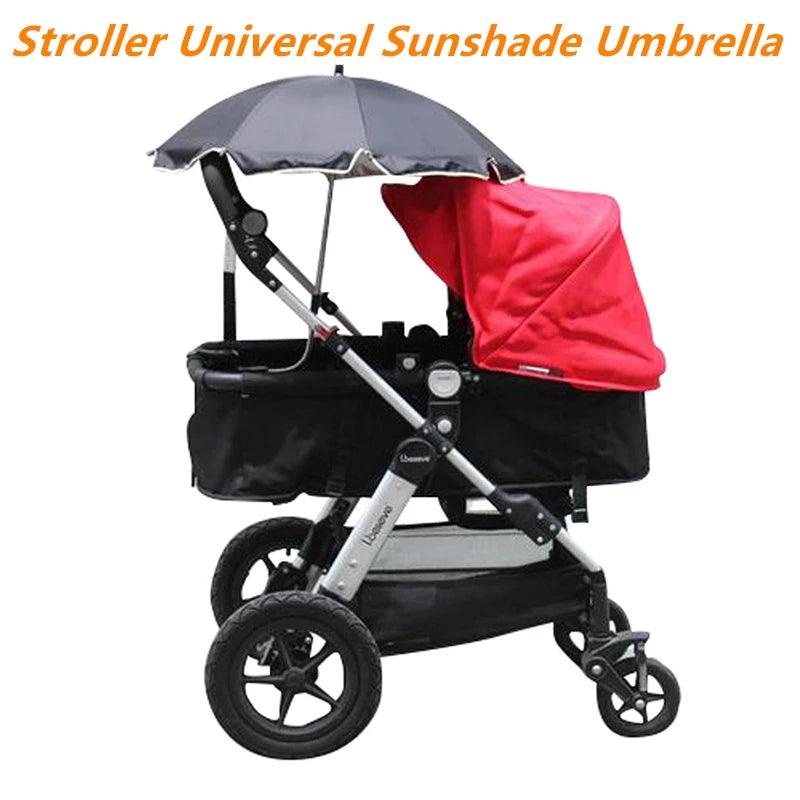 360 Degrees Pram Umbrellas Cart Accessories Adjustable Stroller Umbrella - Nioor