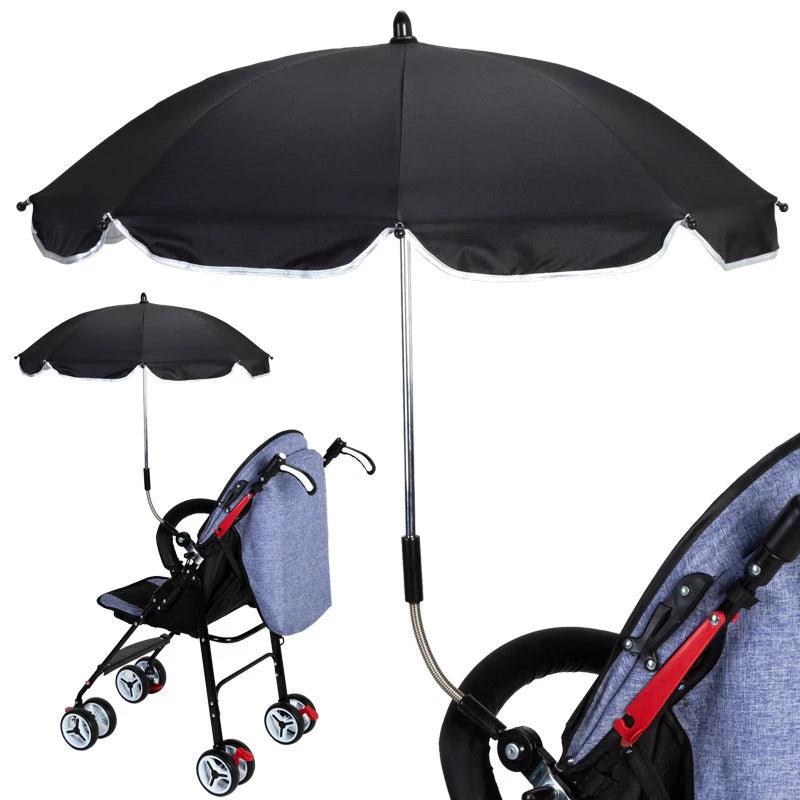 360 Degrees Pram Umbrellas Cart Accessories Adjustable Stroller Umbrella - Nioor