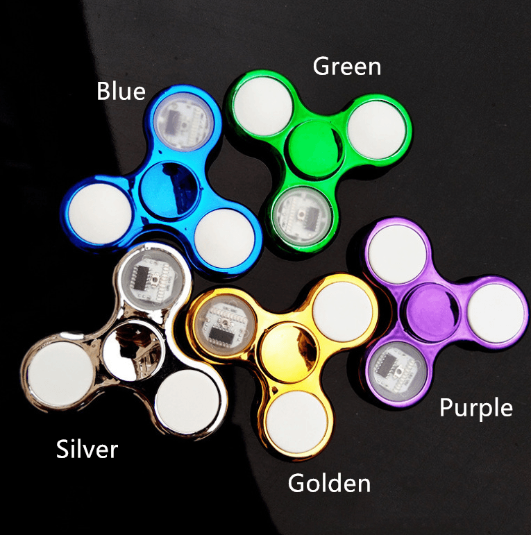 Luminous LED Light Fidget Spinner Hand Top Spinners Glow in Dark Light - Nioor