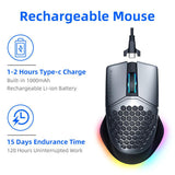 Machenike M8 Gaming Mouse Wireless RGB Mouse Rechargeable - Nioor