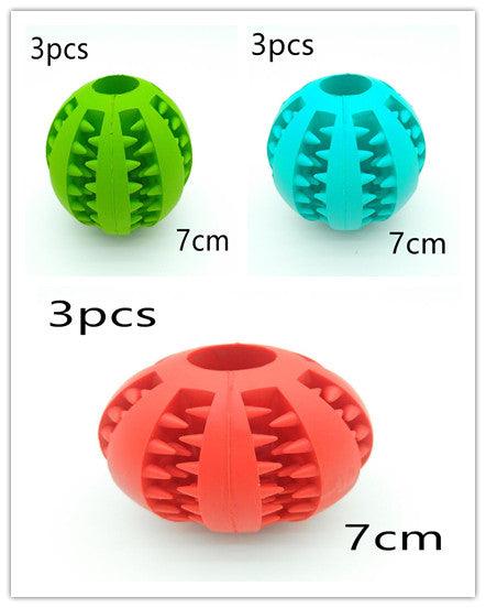 Pet Slow Feeder Dog Toy Cute Funny Rubber Dog Ball Toy - Nioor