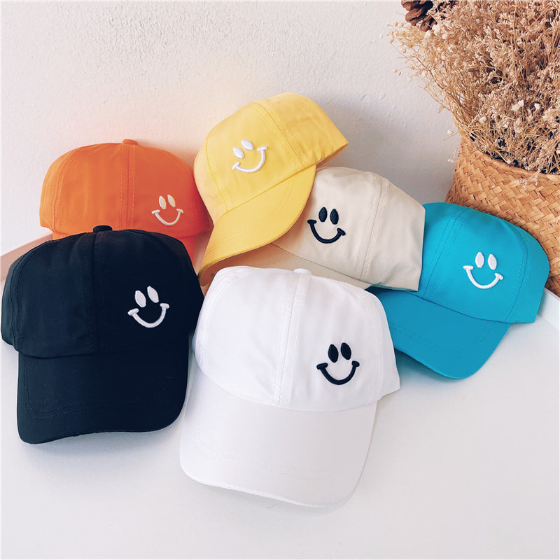 Children's Baseball Cap Smiley Face Wild Cartoon Embroidery