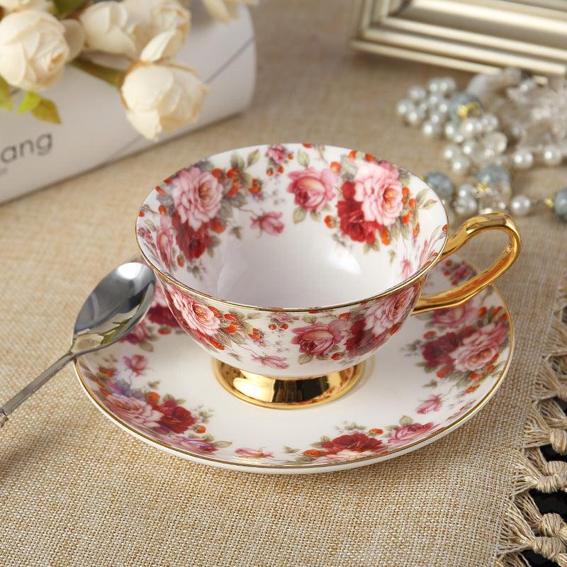 Tea Set Black Tea Cup Couple Cup With Saucer Spoon - Nioor