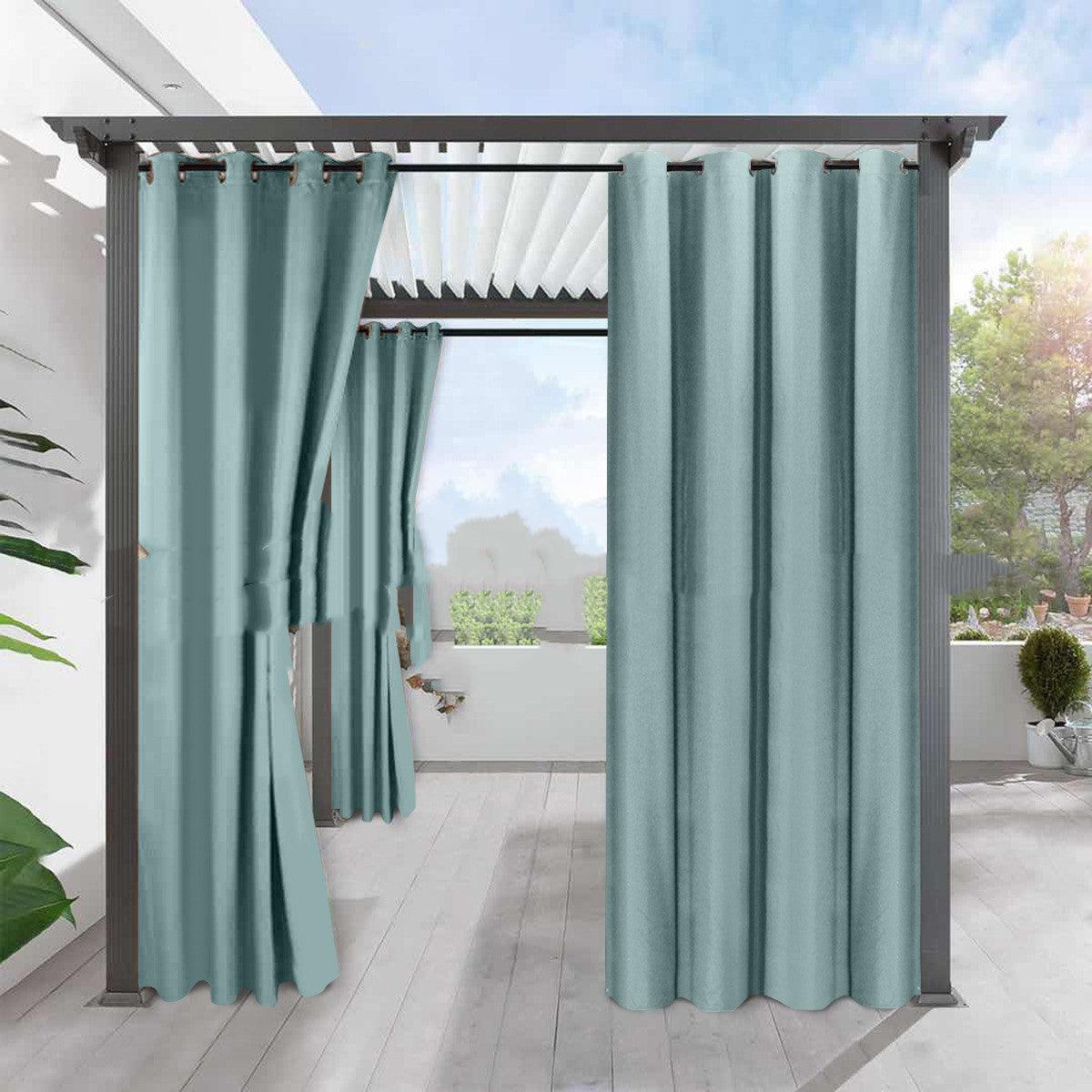 Simple Full Blackout Solid Color Fine Linen Blackout Waterproof Sunscreen Heat Insulation Curtain - Nioor