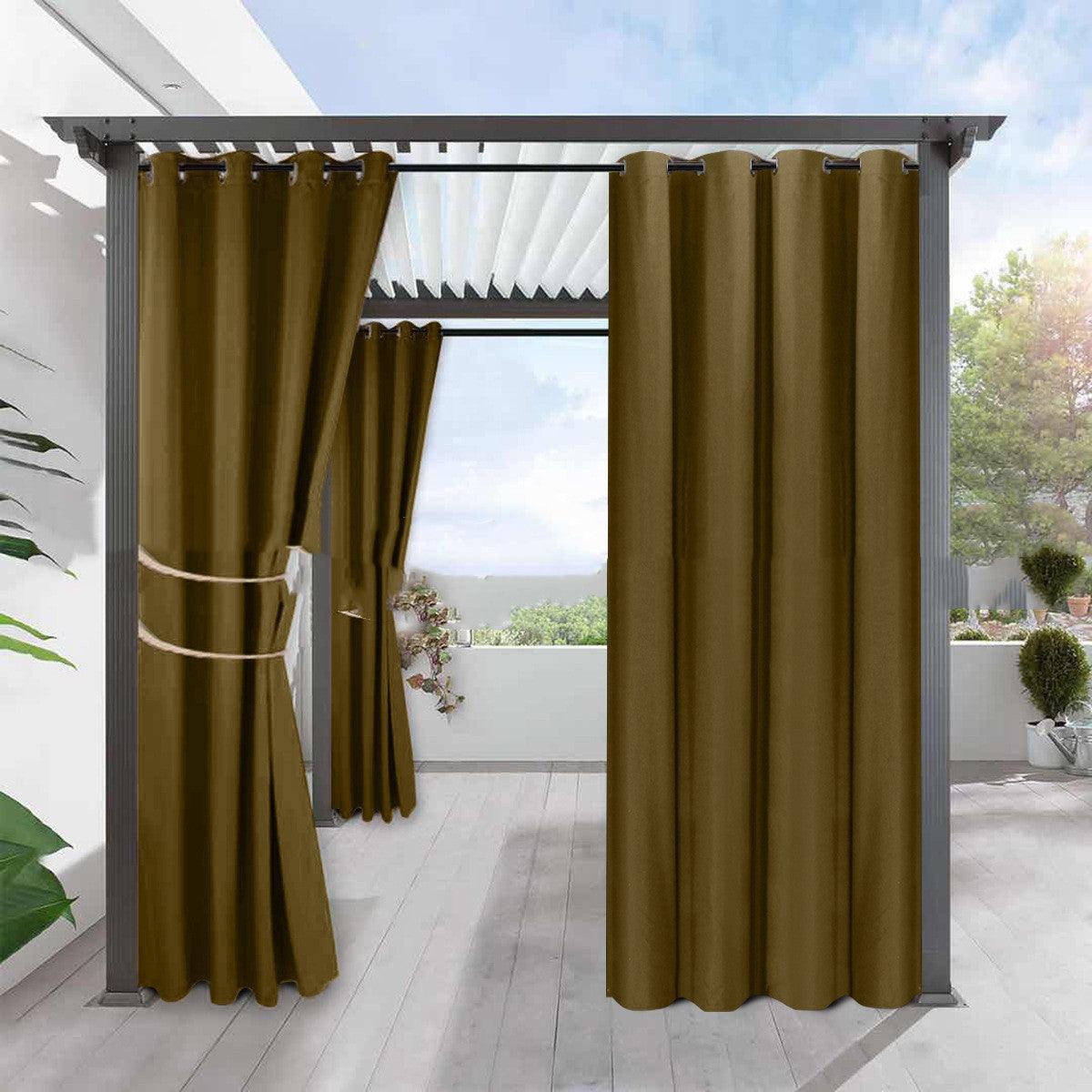 Simple Full Blackout Solid Color Fine Linen Blackout Waterproof Sunscreen Heat Insulation Curtain - Nioor