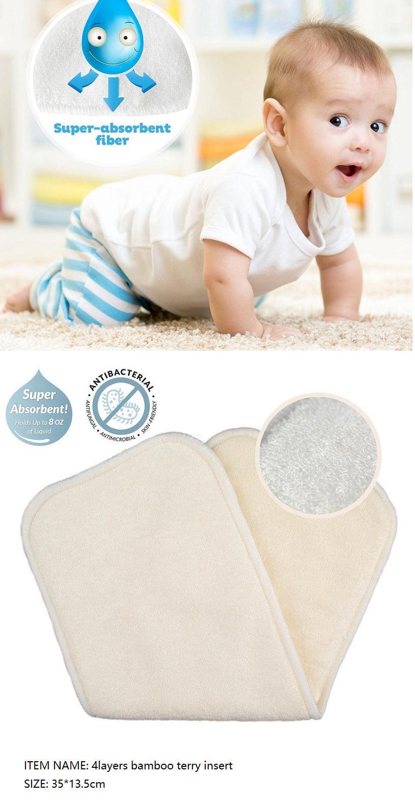 Bamboo Fiber Changing Mat Baby Diaper Diaper Insert Pad - Nioor