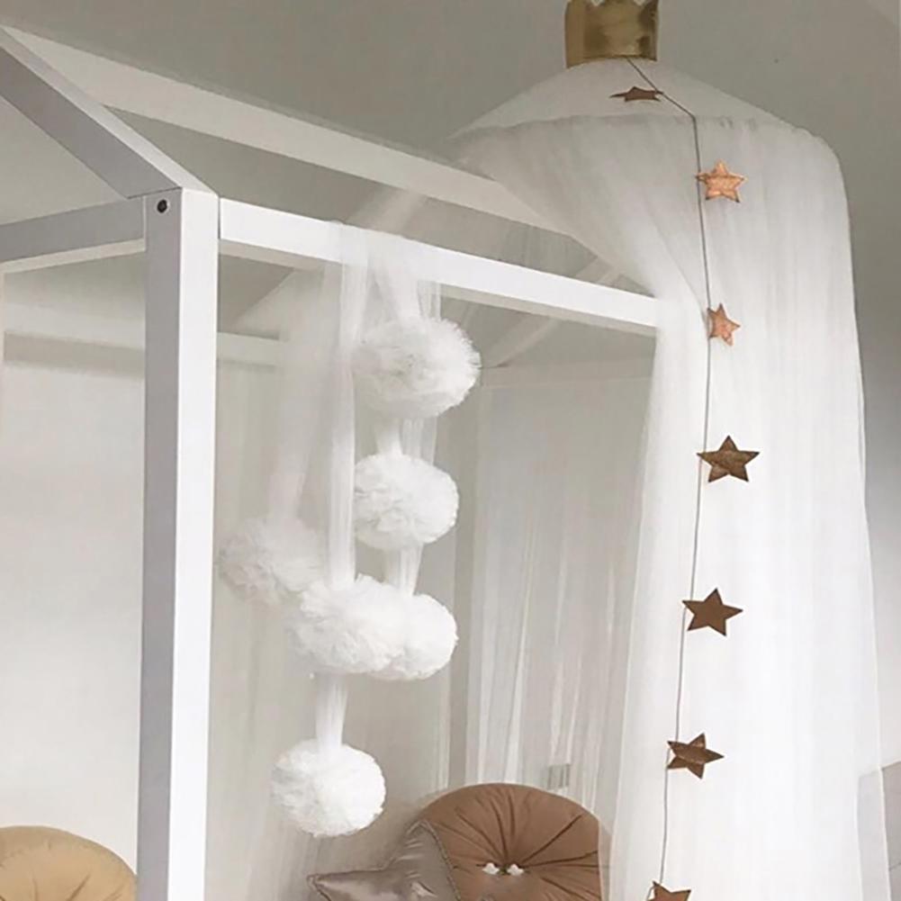 Mosquito Net hanging Net Yarn Fur Ball Children's Room Ball Wall