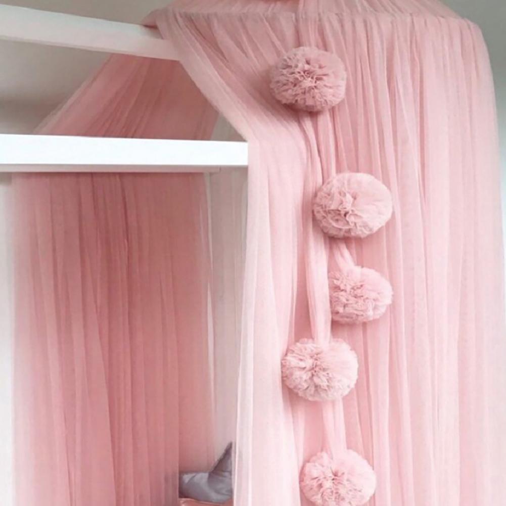 Mosquito Net hanging Net Yarn Fur Ball Children's Room Ball Wall