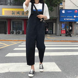 The Korean Version Of The Outer Jumpsuit Trousers Is Loose And Thin And Straight - Nioor