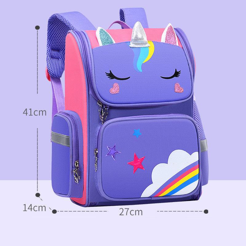 Childrens School Bags Primary School Students Grades 1 to 6 Printing - Nioor